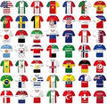 49-Piece Soccer Jersey Flag Bunting for Sports Events & Decor