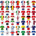 50-Count World Cup Soccer Flags Bunting Banner, International Country String Flags for Decor