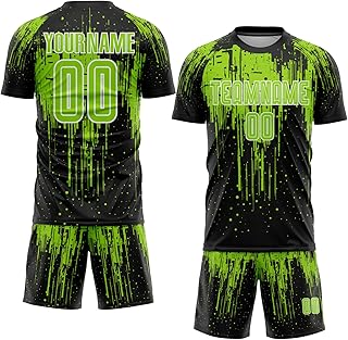 Custom Soccer Jersey Set - Personalized Team Uniform with Printed Name & Number