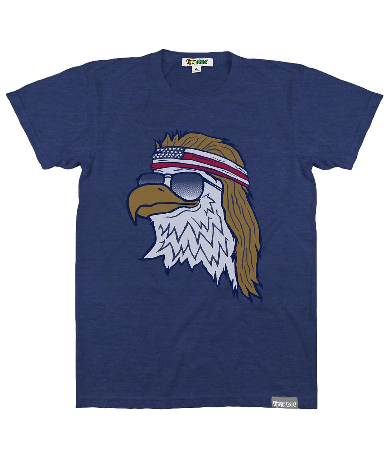 Men's Patriotic Graphic Tee - USA American Flag Soccer Jersey Style Cloth Shirt