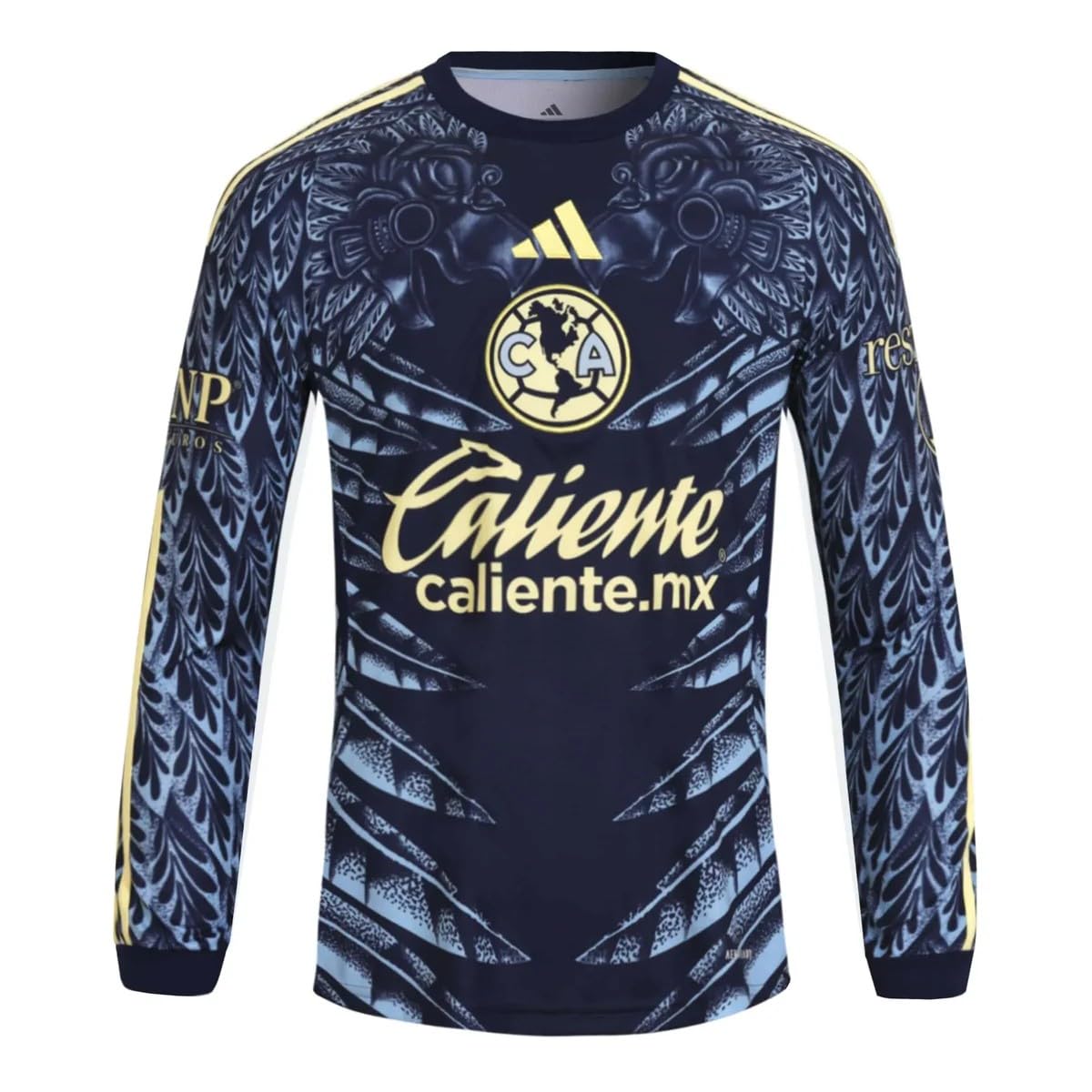 Club America Away Men's Long Sleeve Soccer Jersey