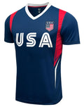 Youth USA Short Sleeve Soccer Jersey, Cotton Tee