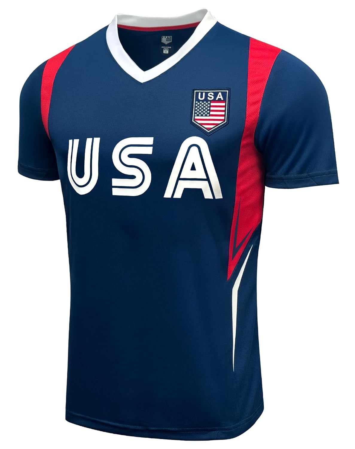 Youth USA Short Sleeve Soccer Jersey, Cotton Tee