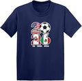 Men's Round Neck Graphic Short Sleeve Soccer Jersey T-Shirt
