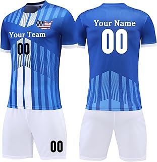 Custom Name Soccer Jersey for Youth & Adults - Personalized Design