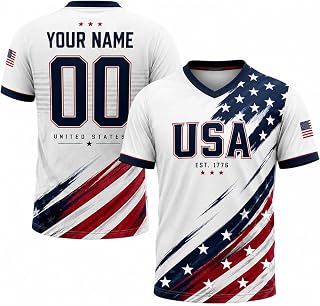 Custom Soccer Jersey 2026 - Personalized Flag Design for Men, Women & Kids