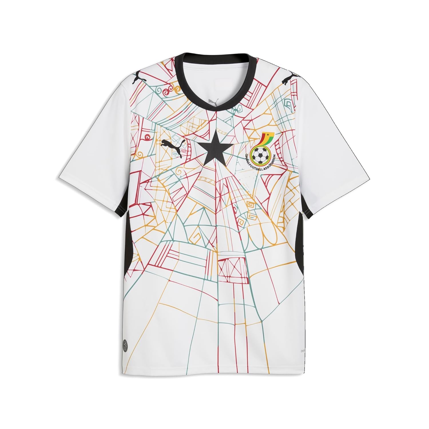 Men's Ghana Home Soccer Jersey - Replica Cloth Style