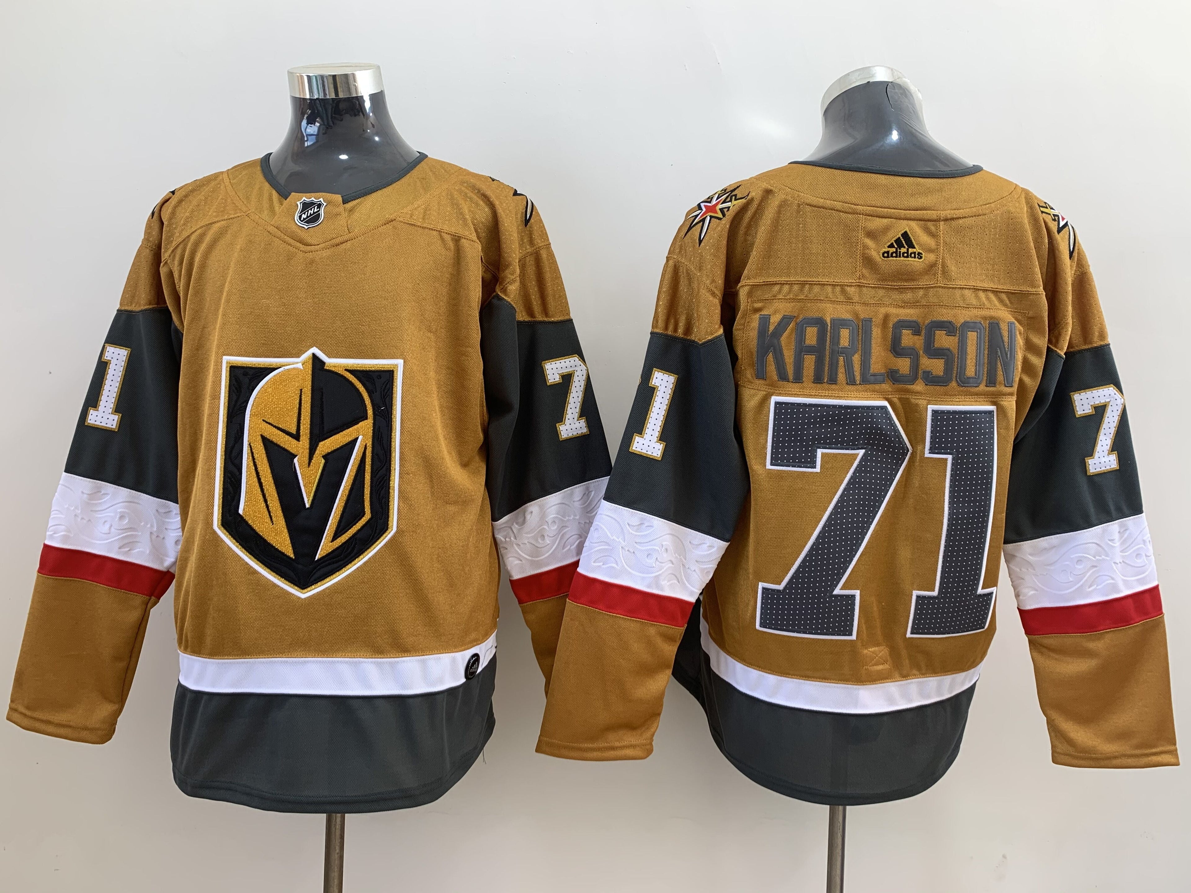 Men's Vegas Golden Knights William Karlsson #71 Gold Breakaway Player Jerseys