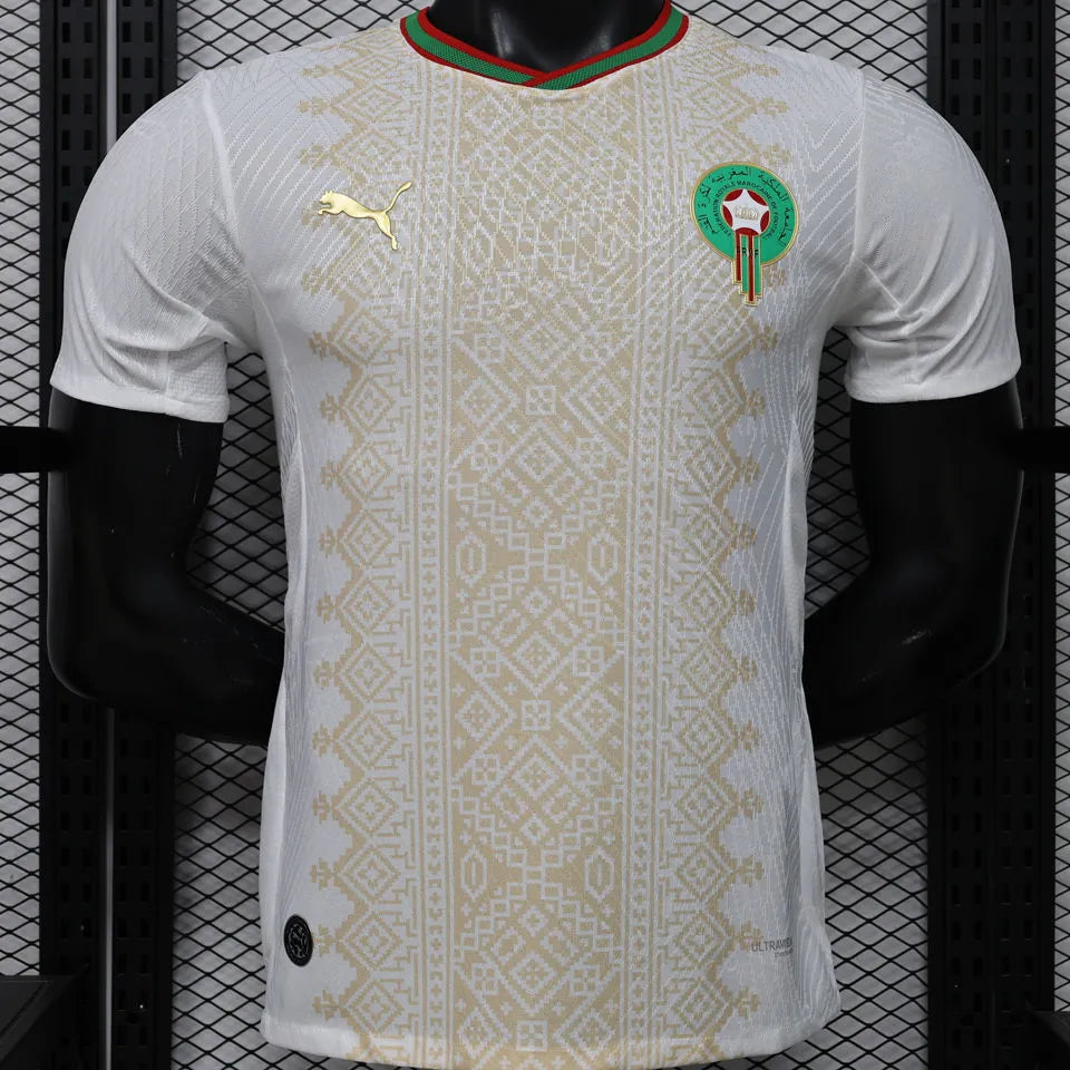 2026/27 Morocco Away White Player Version Soccer Jersey Front