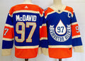 Men's Edmonton Oilers Connor McDavid #97 Blue Player Game Jerseys