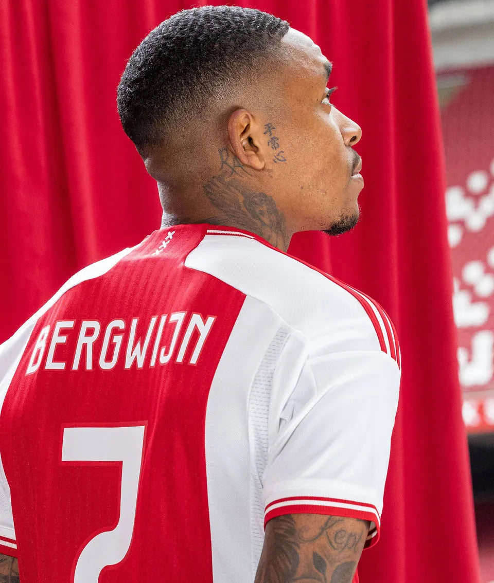 2023/24 AA 1:1 Quality Home Red Fans Soccer Jersey Detail 1