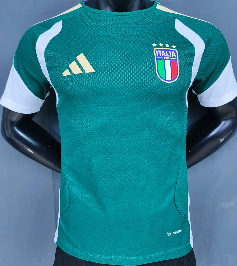 2026/27 Italy White Retro Style Soccer Jersey Detail 4