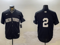 Men's New York Yankees Derek Jeter #2 Black Game Jerseys