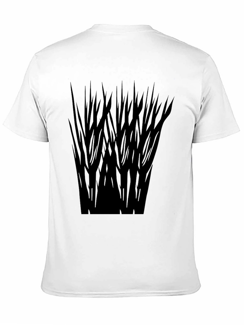 Stylish Black T-Shirt with Abstract Dark Graphic