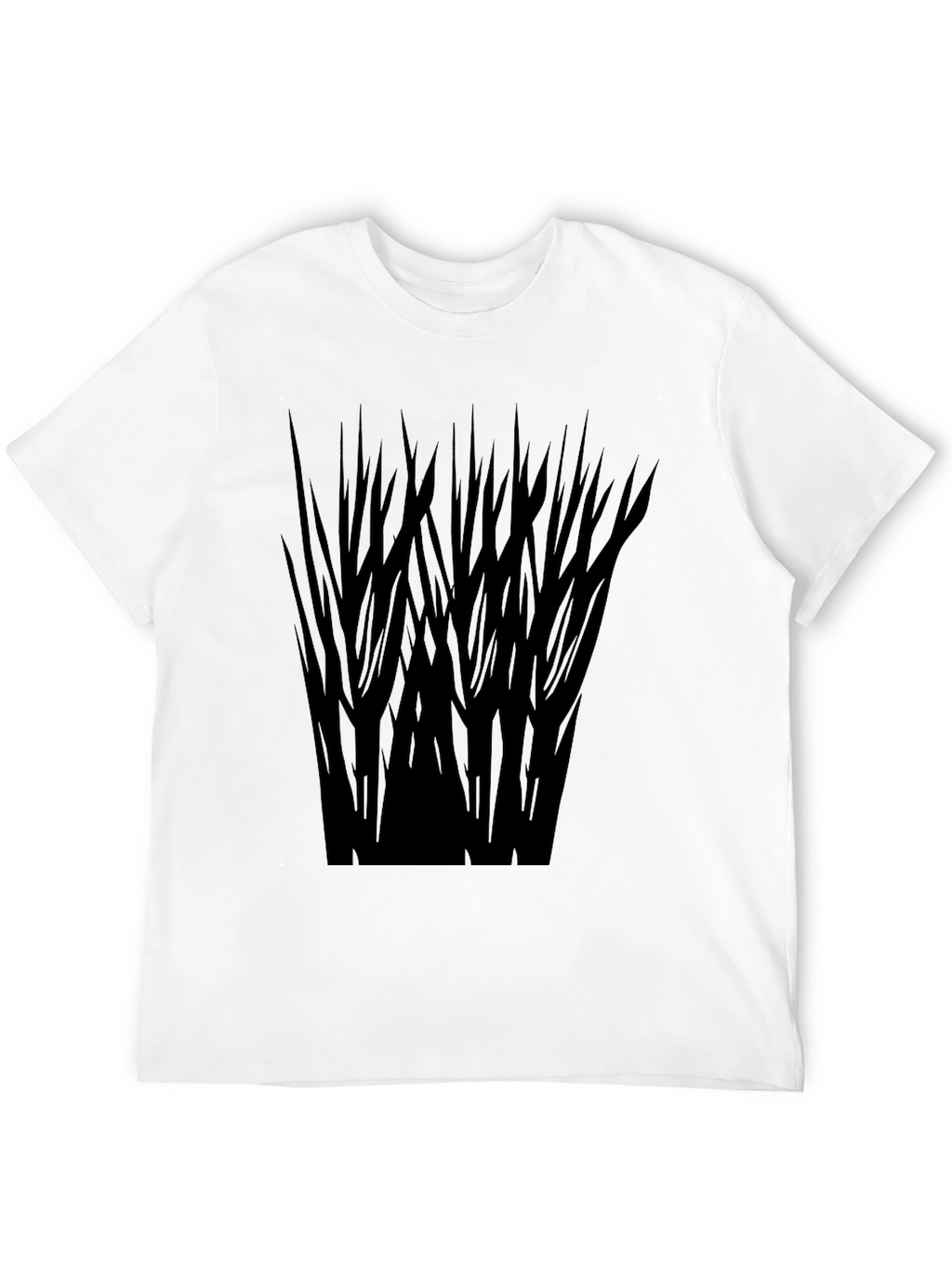 Stylish Black T-Shirt with Abstract Dark Graphic
