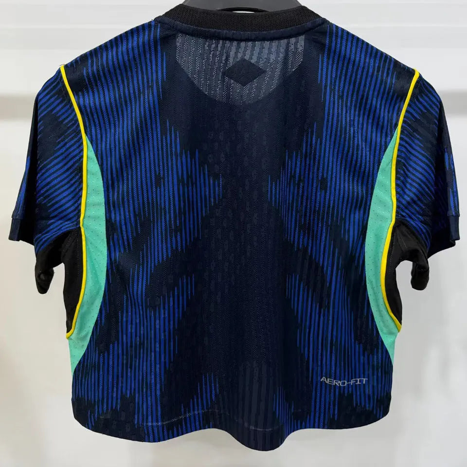 2026/27 Brazil Away Blue Women Yoga Vest Jersey 女 Back