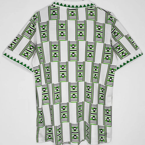1994 Nigeria White Retro Soccer Jersey Back