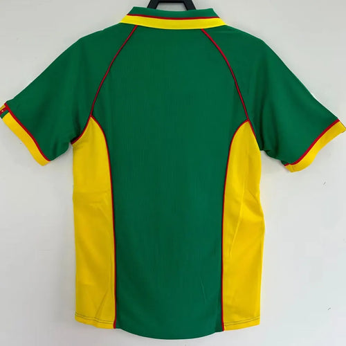 1998 Cameroun Home Green Retro Soccer Jersey Back