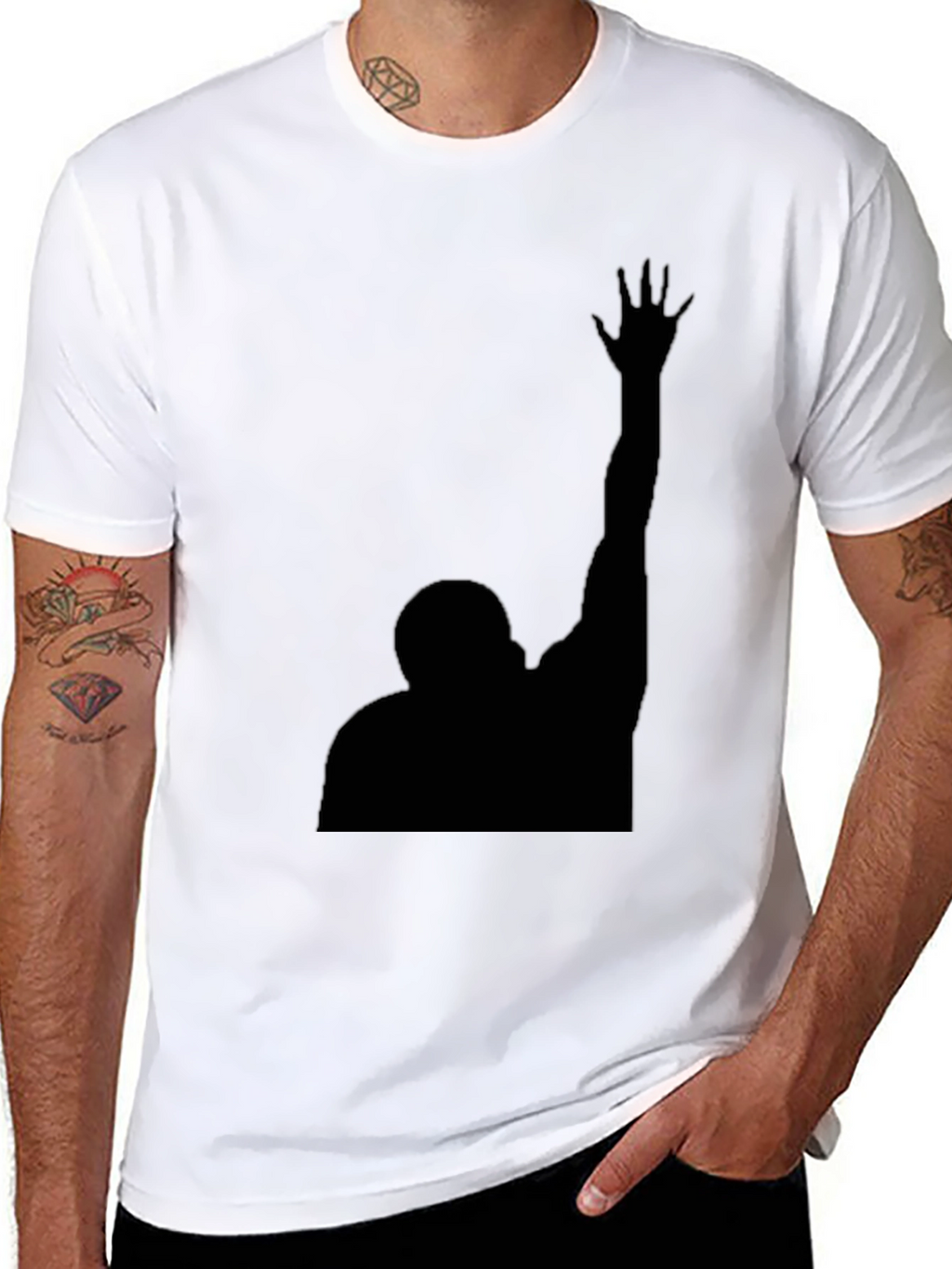 Silhouette Graphic Tee - Black