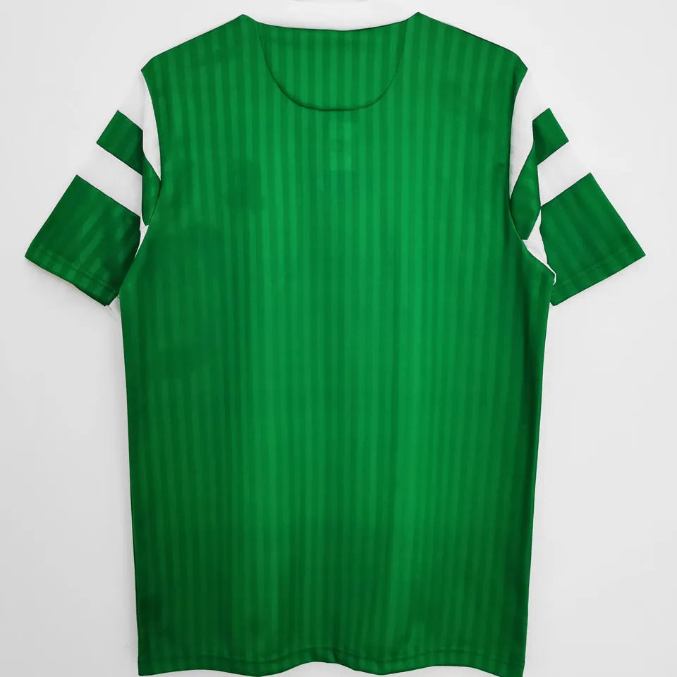 1990 Cameroun Home Green Retro Soccer Jersey Back