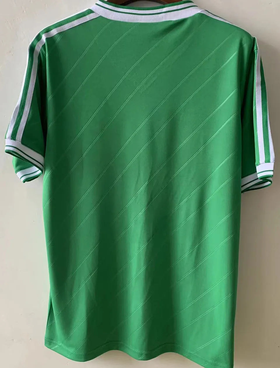 1988 North Ireland Home Green Retro Soccer Jersey Back
