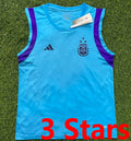 2023 Argentina Blue 3 Stars Vest Jersey 3星 Front