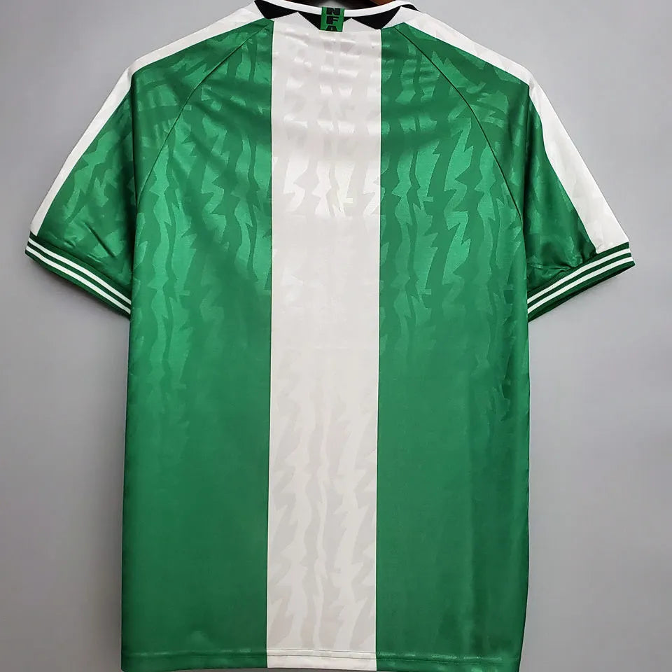 1996 Nigeria Home Green Retro Soccer Jersey Back
