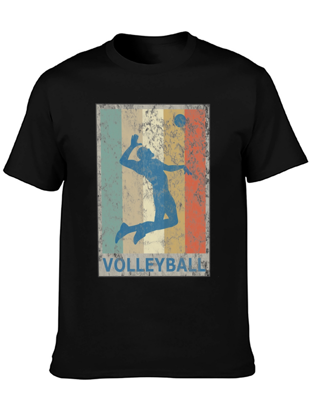 Retro Volleyball Graphic Tee - Stylish Sportswear