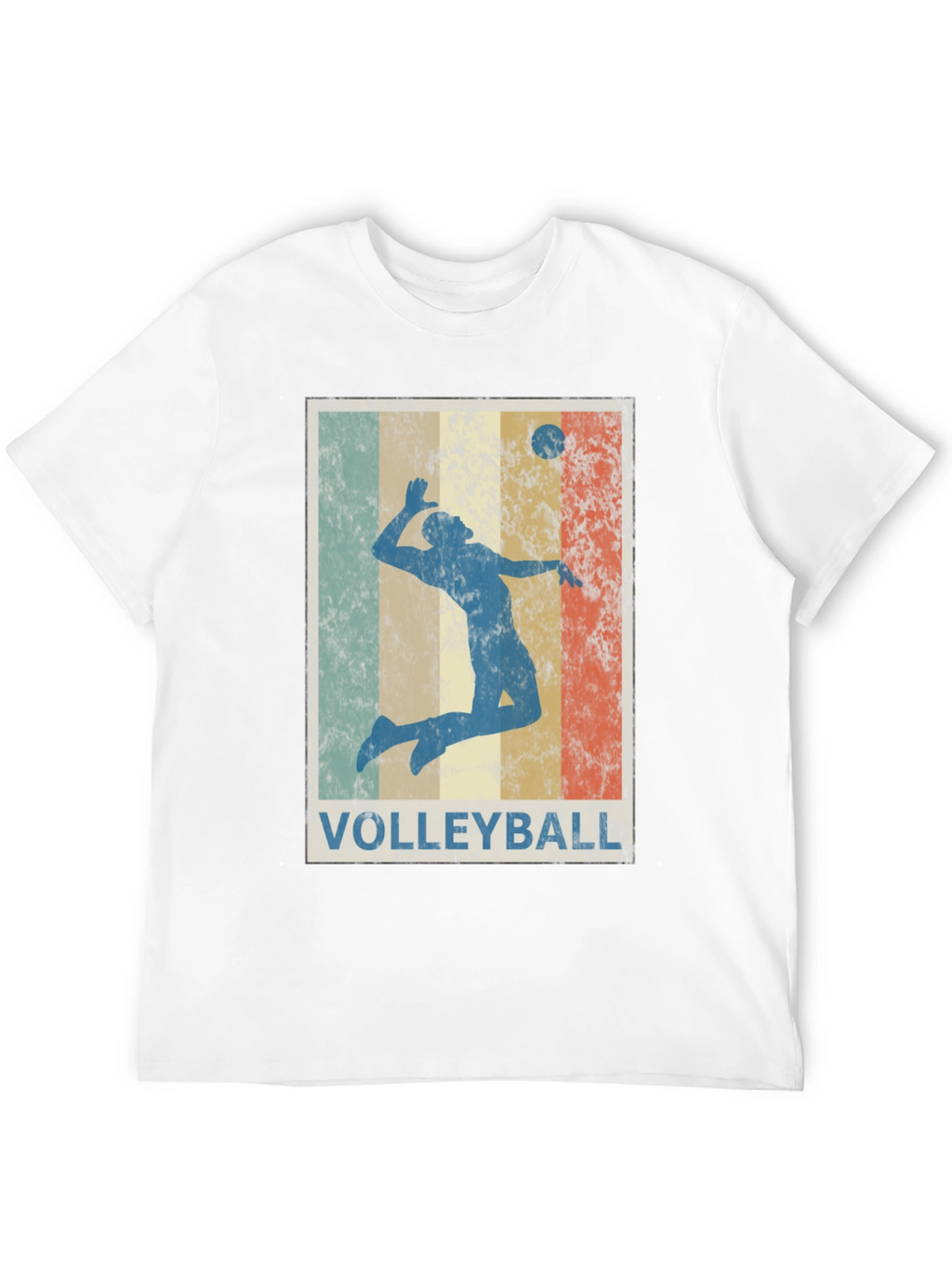 Retro Volleyball Graphic Tee - Stylish Sportswear