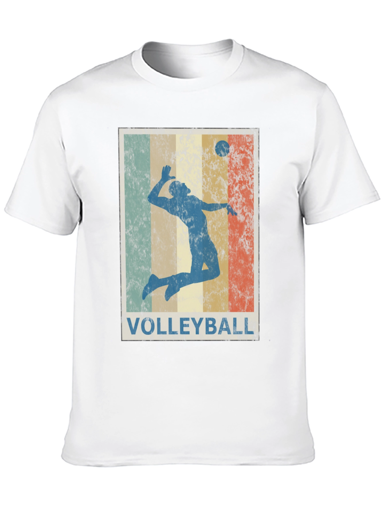 Retro Volleyball Graphic Tee - Stylish Sportswear