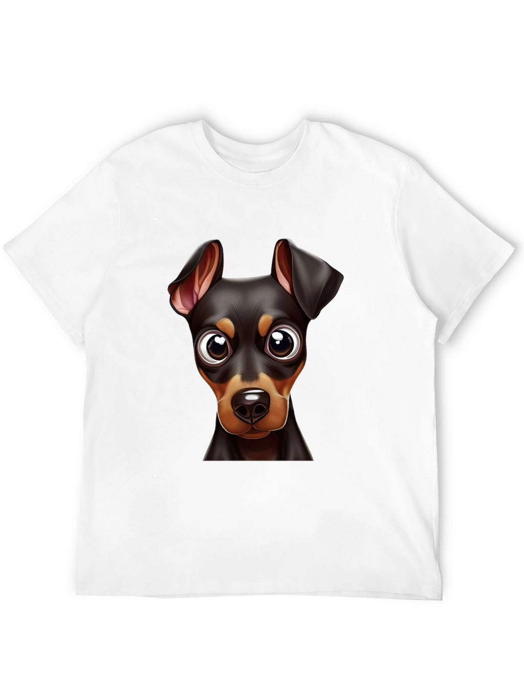 Dog Breed Graphic Print Tee - Black