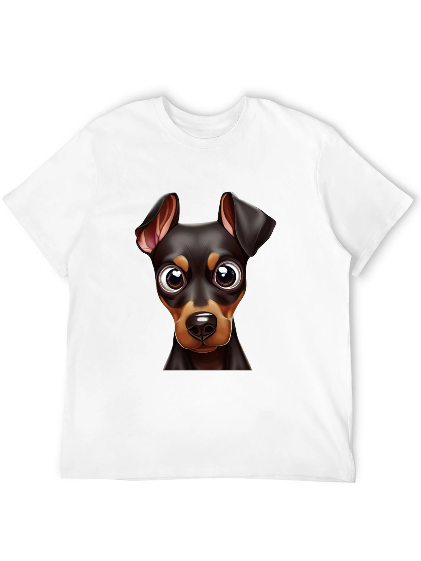Dog Breed Graphic Print Tee - Black