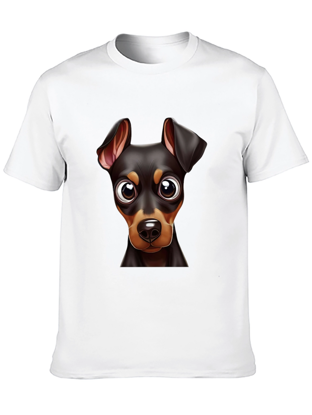 Dog Breed Graphic Print Tee - Black