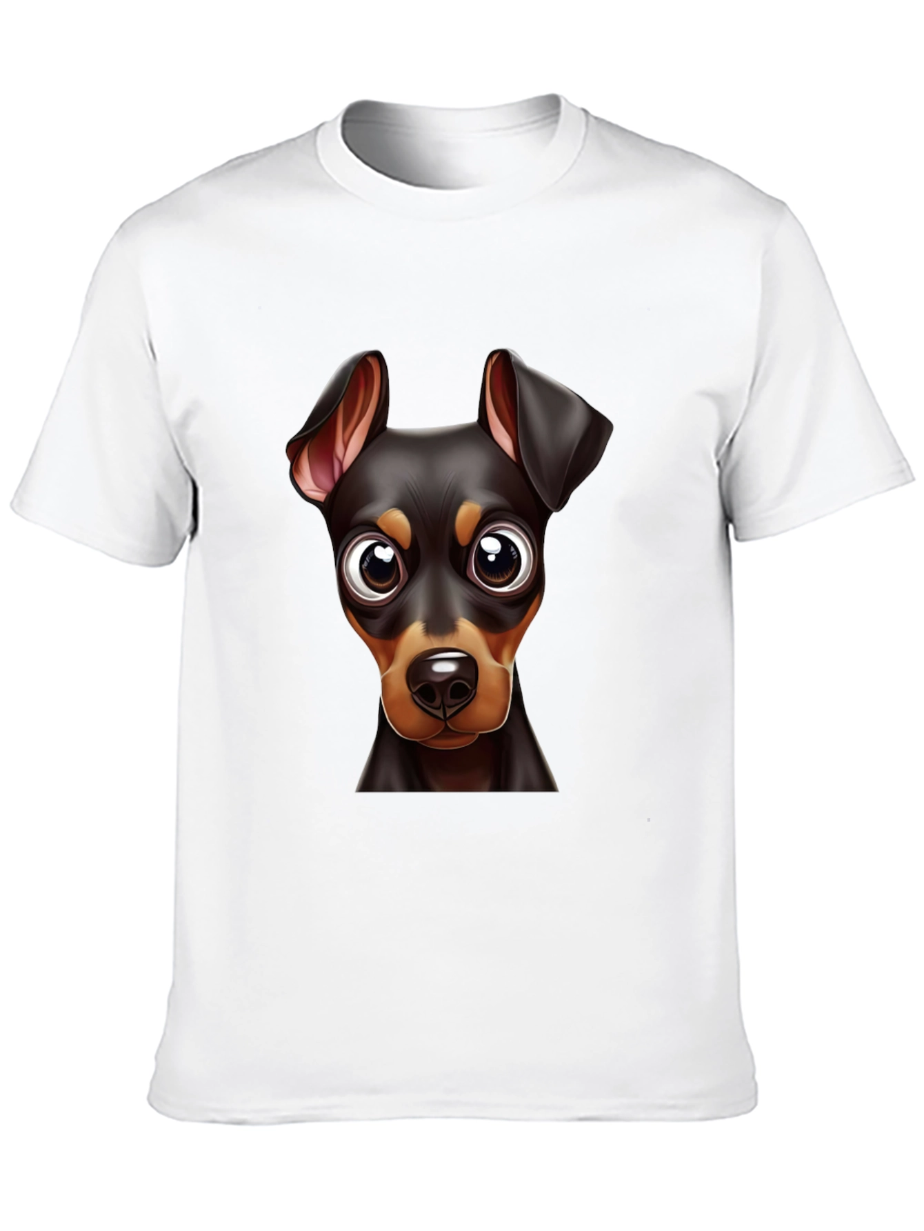 Dog Breed Graphic Print Tee - Black