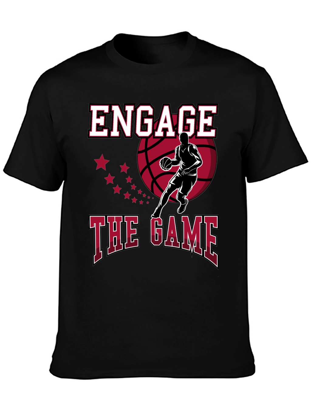 Engage the Game Graphic Tee - Basketball Fan Apparel