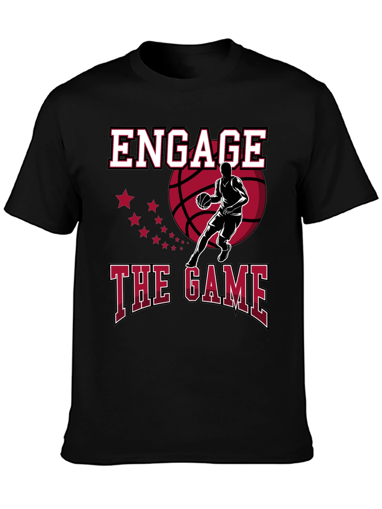 Engage the Game Graphic Tee - Basketball Fan Apparel