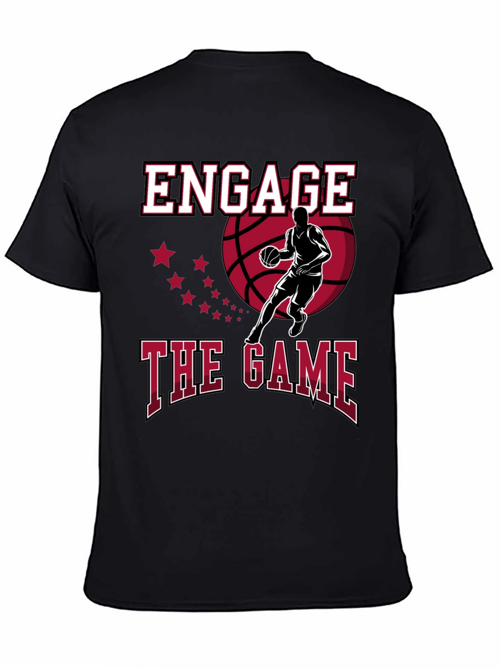 Engage the Game Graphic Tee - Basketball Fan Apparel