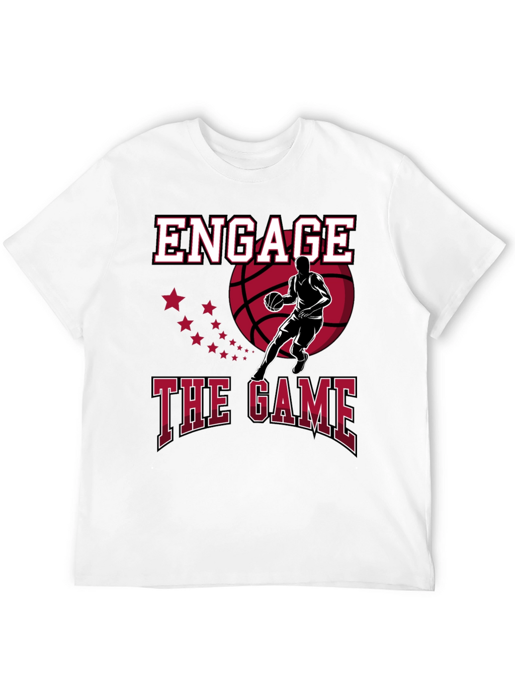 Engage the Game Graphic Tee - Basketball Fan Apparel
