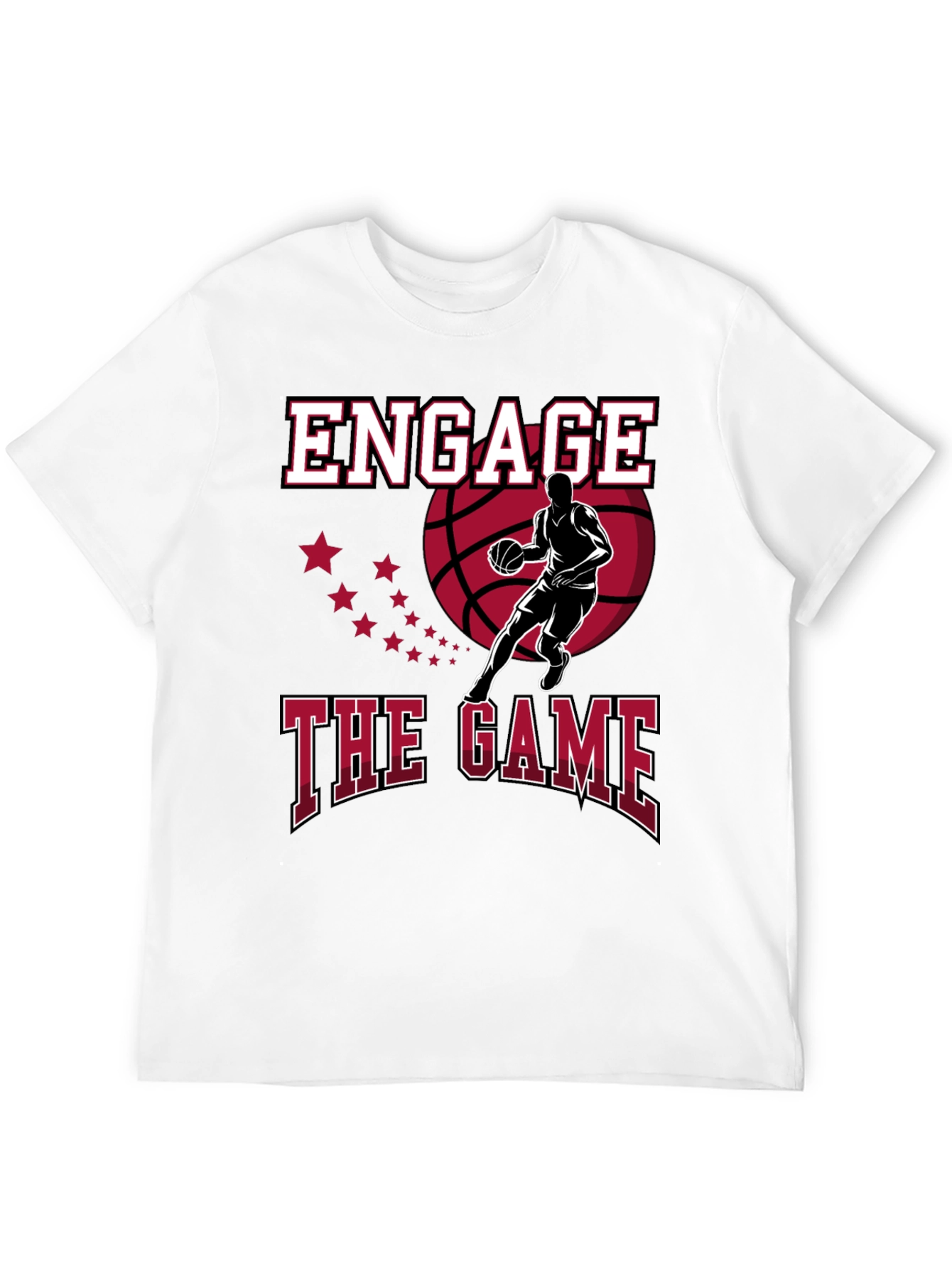 Engage the Game Graphic Tee - Basketball Fan Apparel