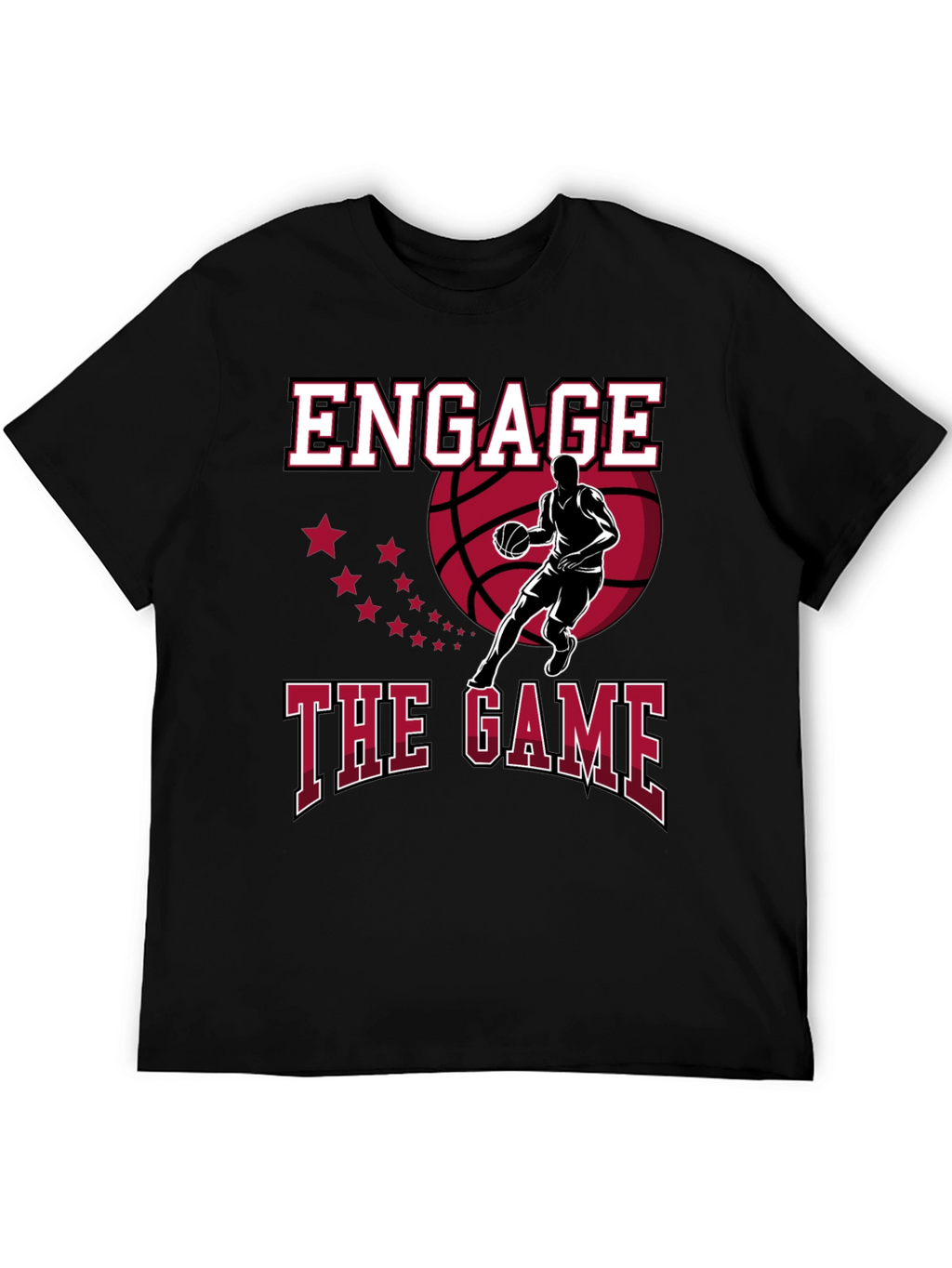 Engage the Game Graphic Tee - Basketball Fan Apparel