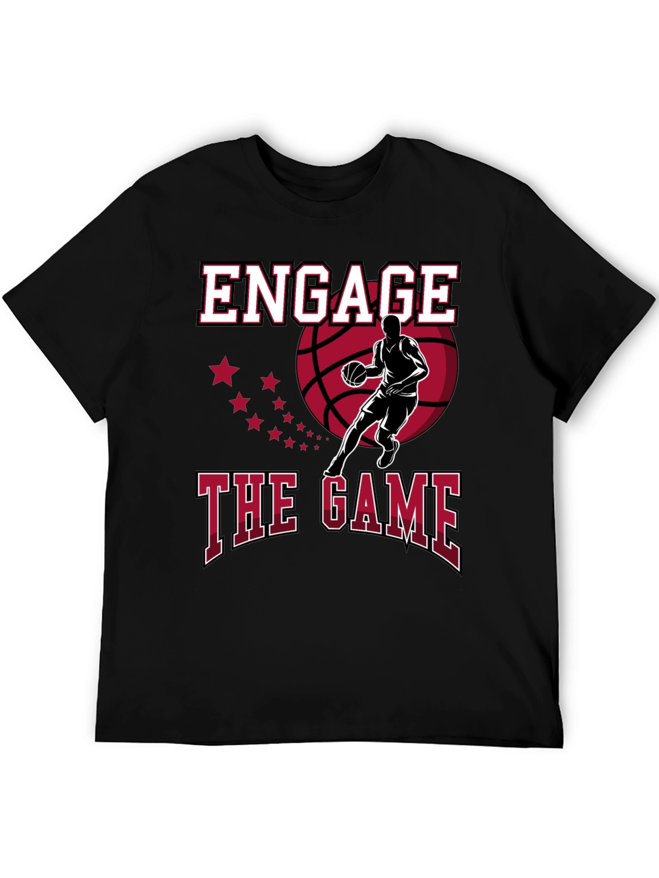 Engage the Game Graphic Tee - Basketball Fan Apparel