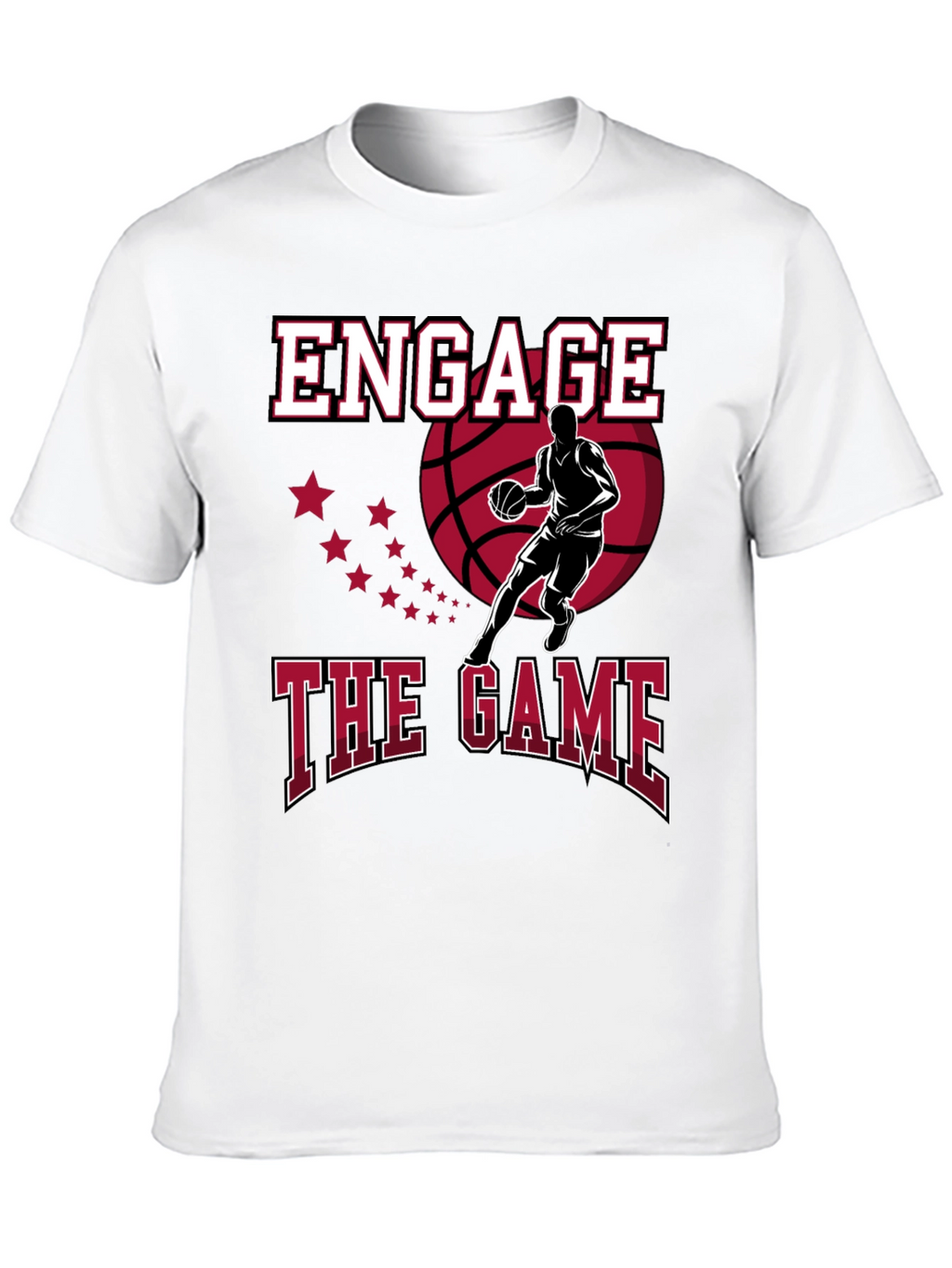 Engage the Game Graphic Tee - Basketball Fan Apparel