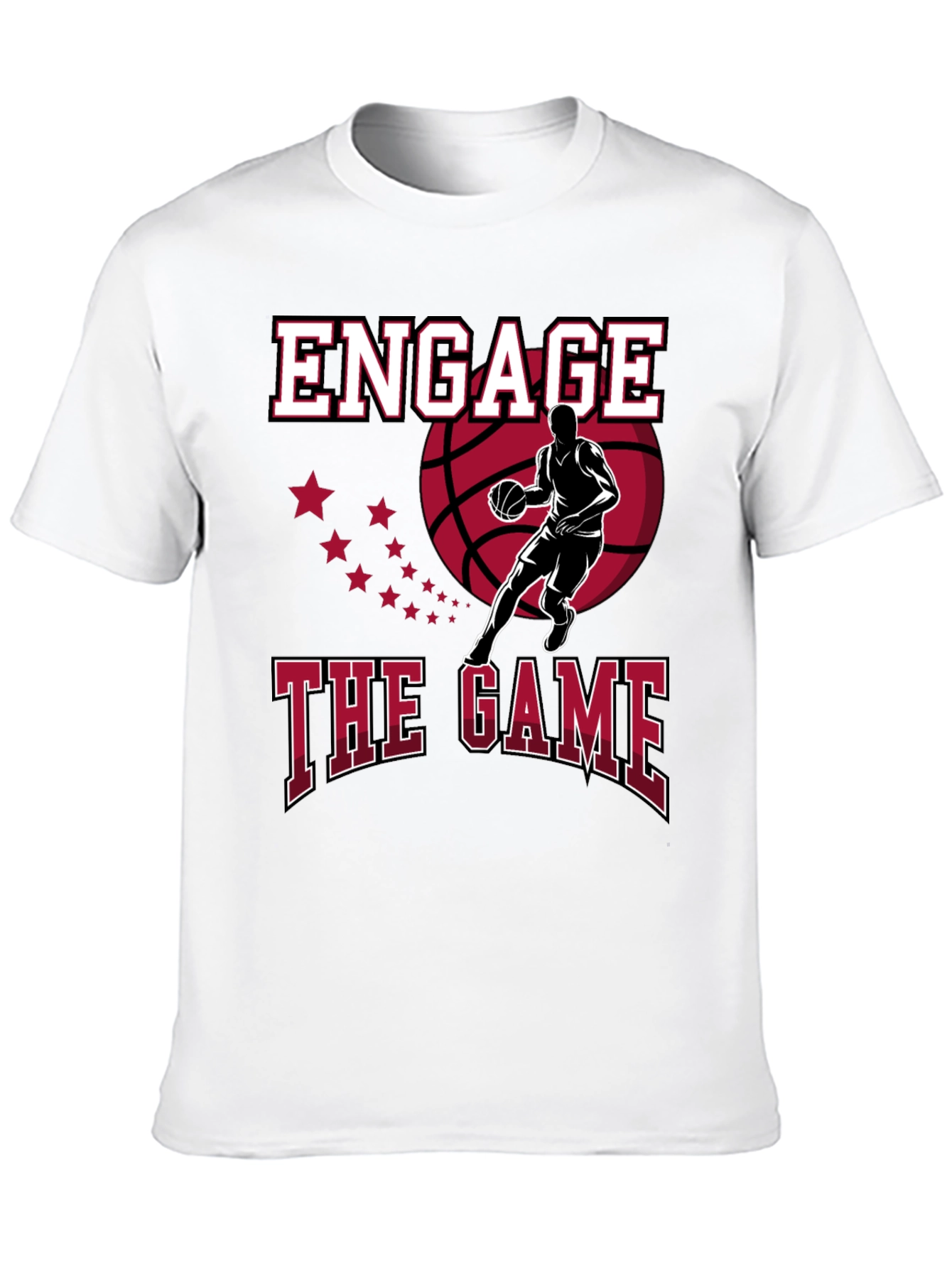 Engage the Game Graphic Tee - Basketball Fan Apparel