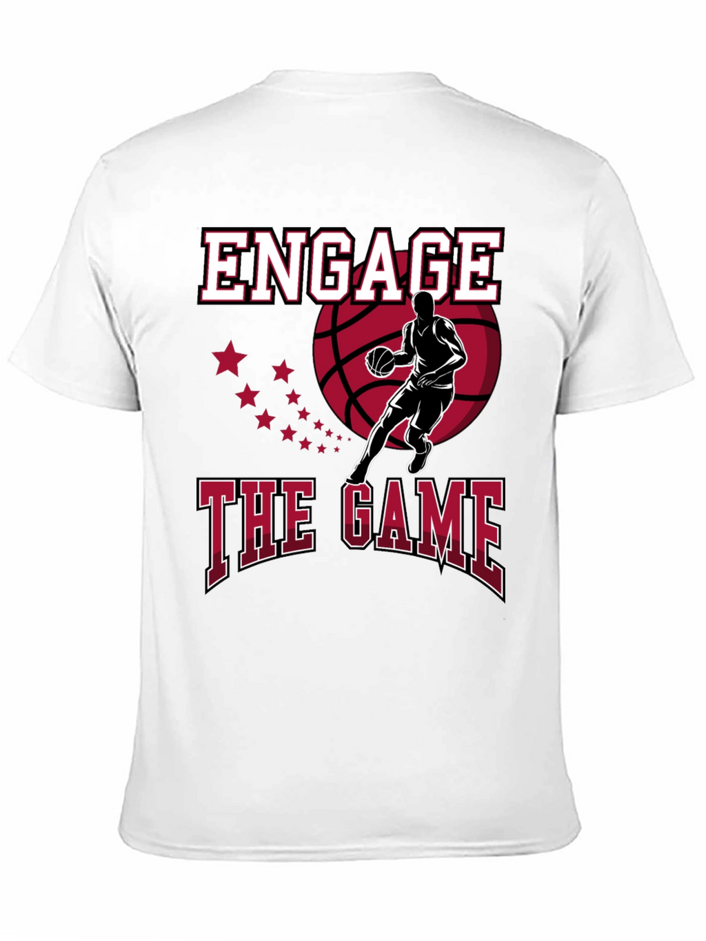 Engage the Game Graphic Tee - Basketball Fan Apparel