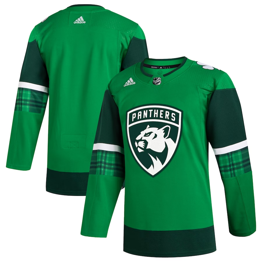 Men's Florida Panthers Kelly Green 2023 St. Patrick's Day Primegreen Authentic Blank Jerseys
