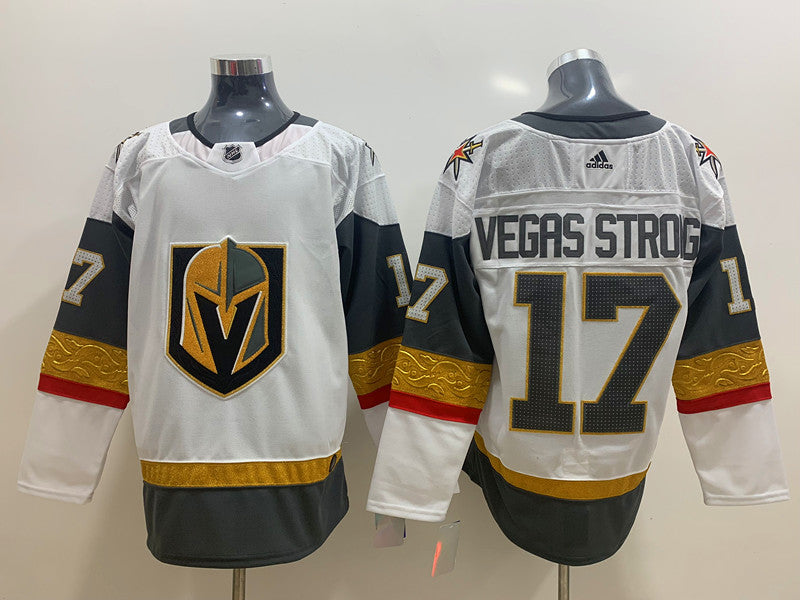 Men's Vegas Golden Knights #17 White Breakaway Player Jerseys