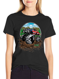 Off-Road Truck Graphic Tee - Patriotic Monster Truck Design