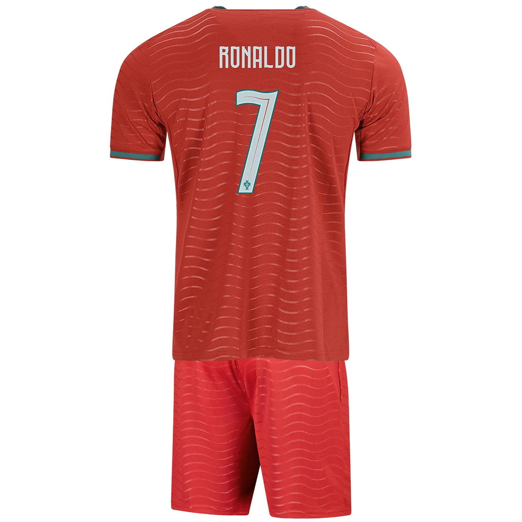 RONALDO #7 Kids Portugal Home Jersey Kit World Cup 2026 - [Super Replica] Front