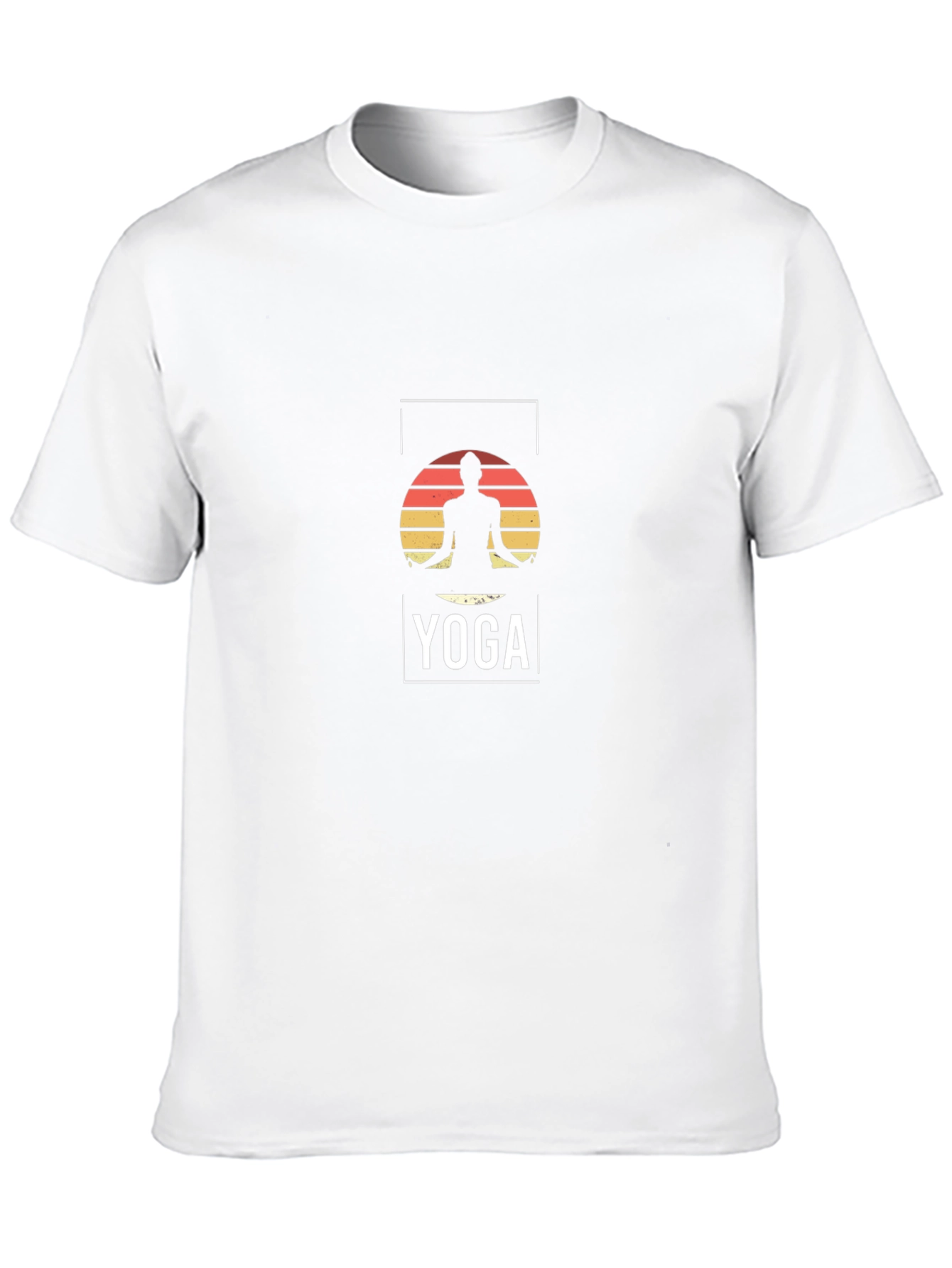 Yoga Silhouette T-Shirt - Meditation Design