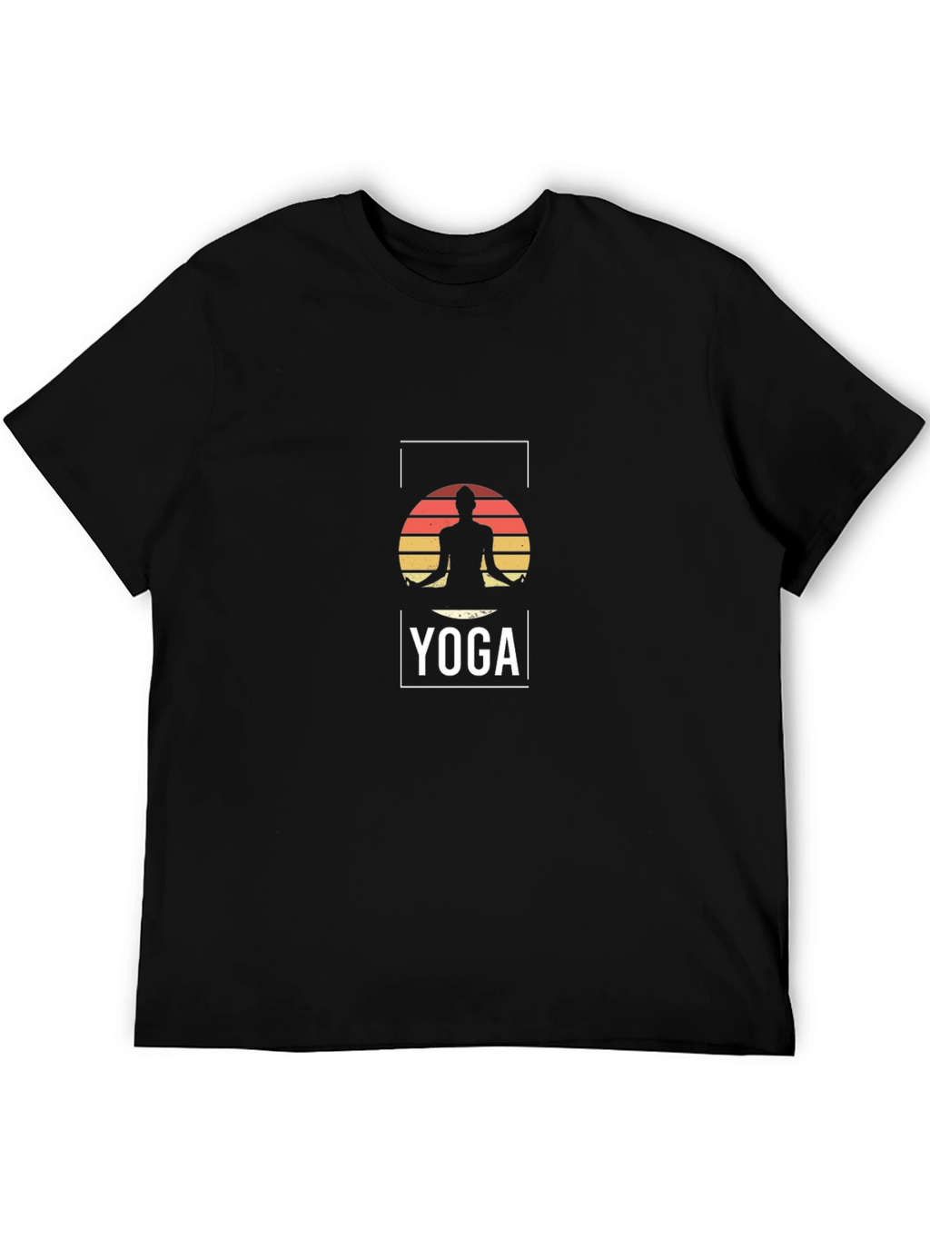 Yoga Silhouette T-Shirt - Meditation Design